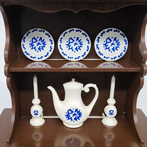 Vintage Cabinet Hutch Wall Kitchen Clock Brown Electric by Spartus 11" - Picture 2 of 11